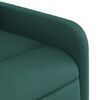 vidaXL Fauteuil inclinable vert fonc&eacute; tissu
