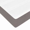 vidaXL Cadre de lit avec matelas Taupe 180 x 200 cm tissu