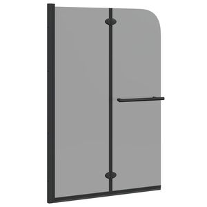 vidaXL Enceinte de Douche Noir 120 x 140 cm Verre ESG et aluminium