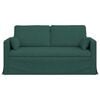 vidaXL Canap&eacute; Vert fonc&eacute; 158 x 78 x 80 cm tissu