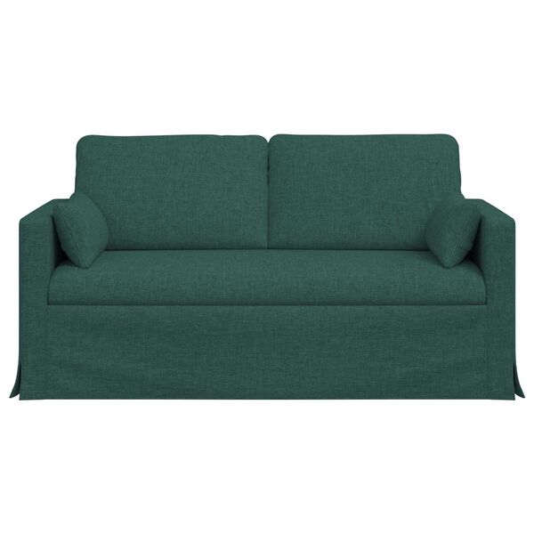 vidaXL Canap&eacute; Vert fonc&eacute; 158 x 78 x 80 cm tissu