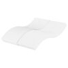vidaXL Matelas en mousse blanc 120x220 cm duret&eacute; H2 H3
