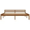vidaXL Cadre de lit sans matelas marron miel bois massif pin 180x200cm