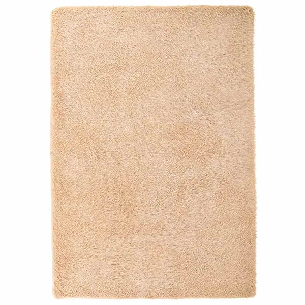vidaXL Tapis Shaggy &agrave; poils longs NAVARRA beige 120x170 cm polyester