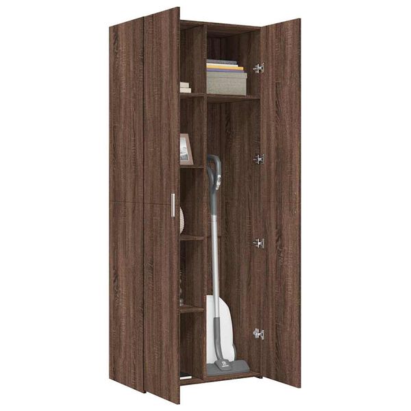 vidaXL Buffet haut ch&ecirc;ne marron 70x42,5x185 cm bois d'ing&eacute;nierie