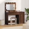 vidaXL Table de Toilette avec tiroir 2 pcs Marron 40 x 41 x 75 cm