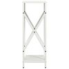 vidaXL Portant de bois chauffage blanc 34x25x70 cm