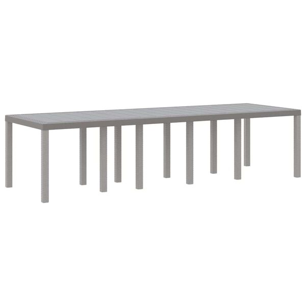 vidaXL Ensemble de salle à manger pour jardin 13 pcs Gris clair