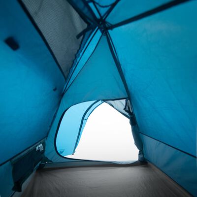 vidaXL Tente de camping à dôme 3 personnes bleu imperméable