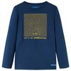 vidaXL T-shirt enfants manches longues bleu marine 92