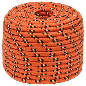 vidaXL Corde utilitaire polyvalente 14 mm 50 m Orange PP
