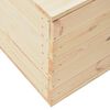 vidaXL Coffre de rangement 60x54x50,7 cm Bois de pin massif