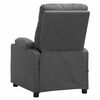 vidaXL Fauteuil &eacute;lectrique de massage Gris clair Tissu