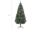 vidaXL Arbre de No&euml;l artificiel pr&eacute;-&eacute;clair&eacute;/boules pommes de pin 180cm