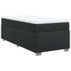 vidaXL Sommier &agrave; lattes de lit avec matelas Noir 80x200cm Similicuir