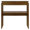 vidaXL Table console Chêne marron 80x30x80 cm Bois d'ingénierie