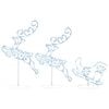 vidaXL Renne/tra&icirc;neaux No&euml;l volant Acrylique 260x21x87 cm Blanc froid