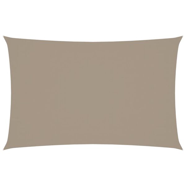 vidaXL Voile de parasol tissu oxford rectangulaire 2x4,5 m taupe