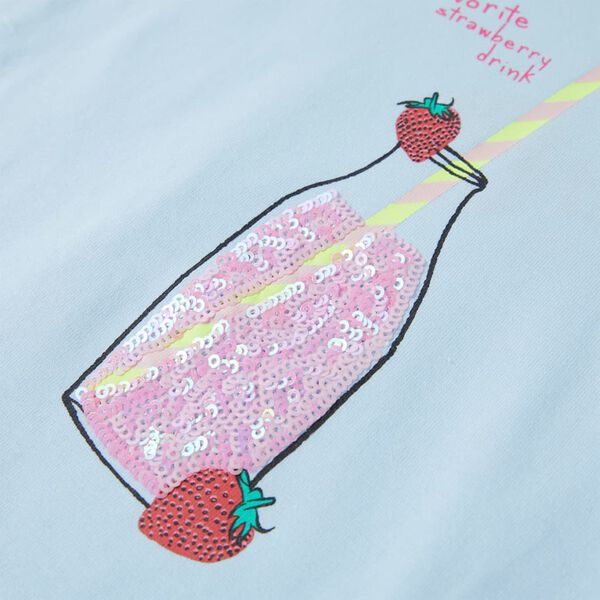 T-shirt pour enfants bleu doux 92