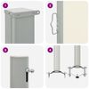 vidaXL Auvent lat&eacute;ral r&eacute;tractable de patio 80x300 cm Cr&egrave;me