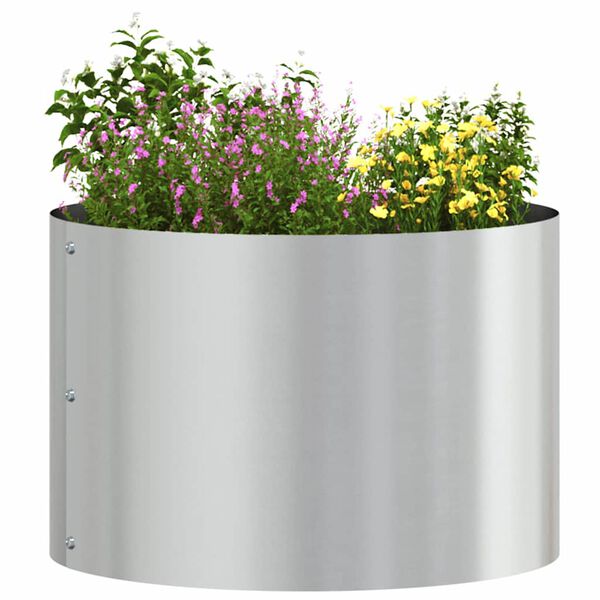 vidaXL Cache-pot de jardin 5 pcs Argent 30 x 30 x 20 cm