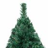 vidaXL Arbre de No&euml;l artificiel pr&eacute;-&eacute;clair&eacute; et boules vert 120 cm PVC