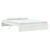 vidaXL Cadre de lit sans matelas blanc bois massif 150x200 cm