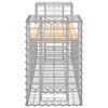 vidaXL Banc de jardin design gabion 183x41x60,5 cm bois massif de pin