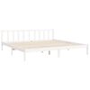 vidaXL Cadre de lit sans matelas blanc bois massif de pin