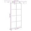 vidaXL Porte coulissante et kit de quincaillerie 102,5x205cm Verre ESG