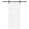 vidaXL Porte coulissante ORKDAL Blanc 93 x 202 cm Pin massif