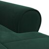 vidaXL Chaise longue avec coussin Vert fonc&eacute; 91 x 157 x 91 cm Velours