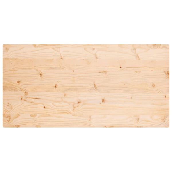 vidaXL Dessus de table 110x55x2,5 cm bois de pin massif rectangulaire