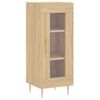 vidaXL Buffet haut Chêne sonoma 34,5x34x180 cm Bois d'ingénierie