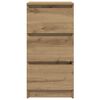 vidaXL Buffet ch&ecirc;ne artisanal 37,5x35x76 cm bois d'ing&eacute;nierie