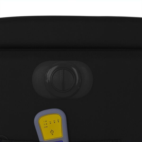 vidaXL Fauteuil de massage inclinable électrique noir similicuir