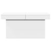 vidaXL Table basse blanc 80x55x40 cm bois d'ing&eacute;nierie