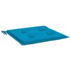 vidaXL Coussins de chaise jardin lot de 4 bleu 40x40x4 cm tissu oxford