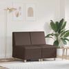 vidaXL Unit&eacute; de Sofa Modulaire Sans Accoudoirs 2 pcs Marron
