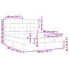 vidaXL Cadre de lit ottoman avec matelas rose 200x200 cm velours