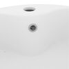 vidaXL Lavabo de luxe avec trop-plein Blanc mat 36x13 cm C&eacute;ramique