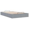 vidaXL Cadre de lit ottoman sans matelas gris clair 120x200 cm tissu