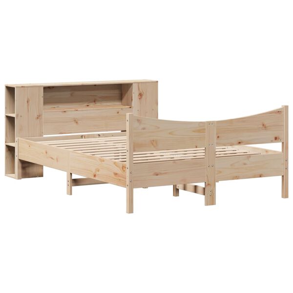 vidaXL Cadre de lit sans matelas 135x190 cm bois de pin massif