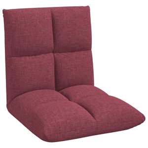 vidaXL Fauteuil de sol ajustable Bordeaux Tissu