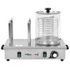vidaXL Appareil &agrave; hot-dog avec 4 tiges Acier inoxydable 550 W