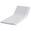 vidaXL Surmatelas Blanc 70 x 200 cm Tissu Jacquard