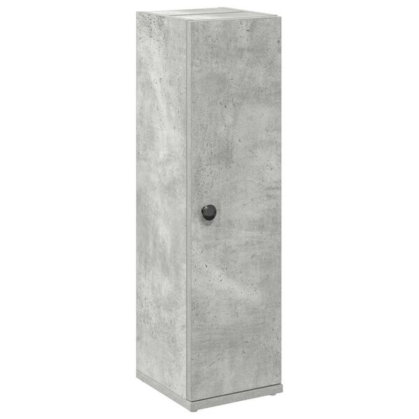 vidaXL Meuble de salle de bain avec porte-rouleau gris b&eacute;ton