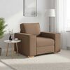 vidaXL Canap&eacute; Fauteuil Marron 100x78x84 cm Tissu
