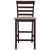 vidaXL Tabourets de bar 2 pcs Marron Tissu