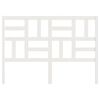 vidaXL T&ecirc;te de lit Blanc 156x4x104 cm Bois massif de pin
